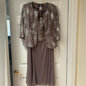 Alex Evenings Sequin Midi Dress and Jacket
